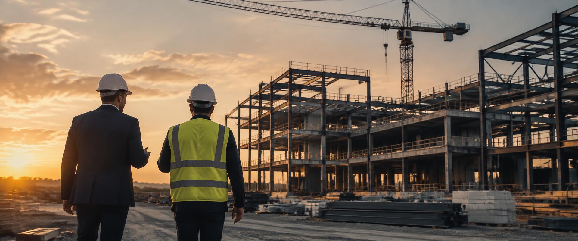 Sponsor and operator walking a development site
